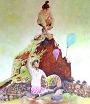 "Little Helper" 2015 - 160 x 130 cm - Öl und Spray auf Leinwand