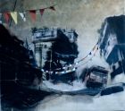 "After Party" 2011 180x200cm - Öl und Spray auf Leinwand