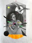 "Be free" 2017 - 33 x 28 cm, Mischtechnik auf Papier, Gilbert Brohl