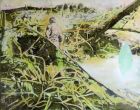 "Appearance" 2015 - 80 x 100 cm - Öl und Spray auf Leinwand